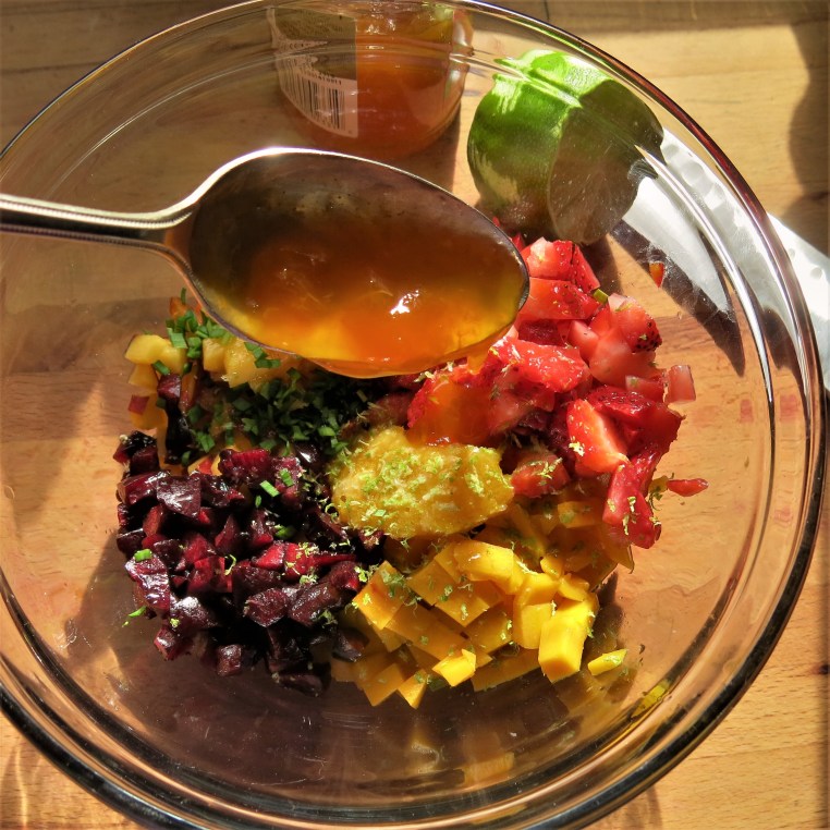 Summer Fruit "Crudo" with Basil