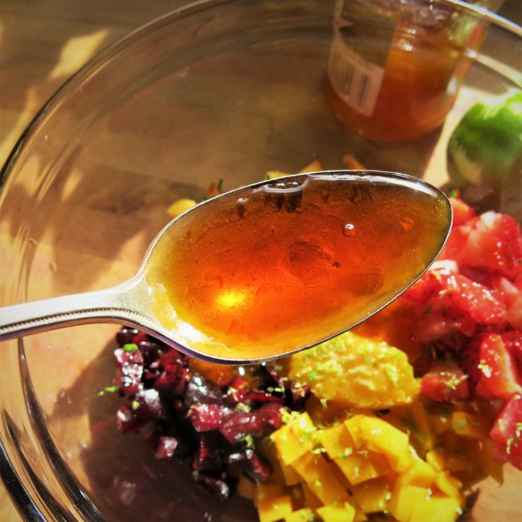 Summer Fruit "Crudo" with Basil