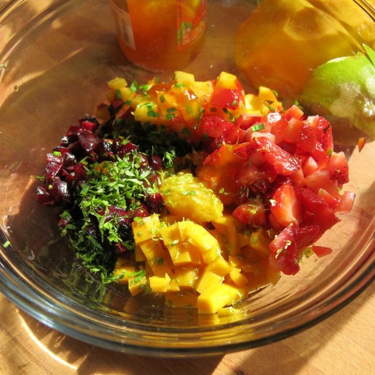 Summer Fruit "Crudo" with Basil