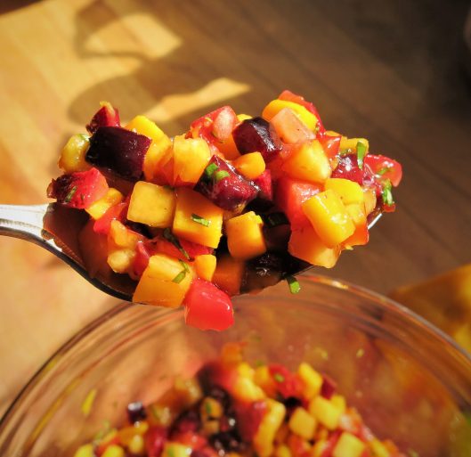 Summer Fruit "Crudo" with Basil