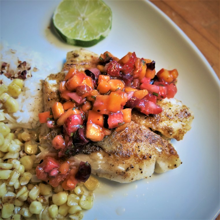 Summer Fruit "Crudo" with Basil