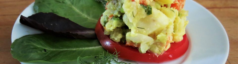 Take-Along, Dill Pickle-Mustard Potato Salad (No Mayo!)