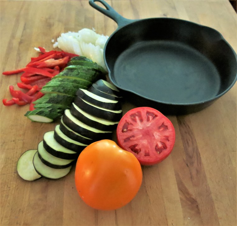Eggplant, Zucchini and Tomato Casserole with Lebanese 7-Spice