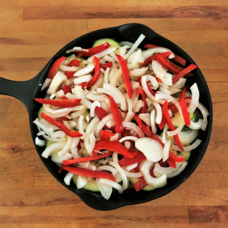 Eggplant, Zucchini and Tomato Casserole with Lebanese 7-Spice