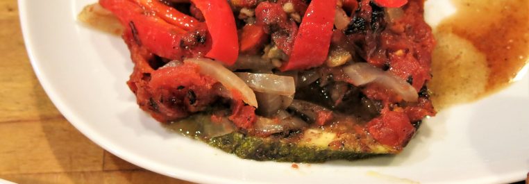 Eggplant, Zucchini and Tomato Casserole with Lebanese 7-Spice