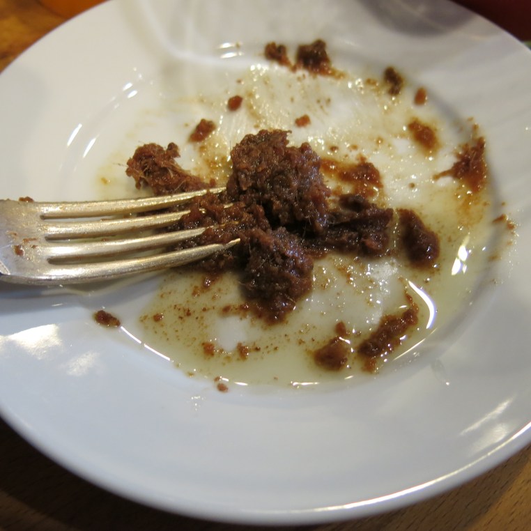 Mashing Anchovies for Spanish Caesar Salad