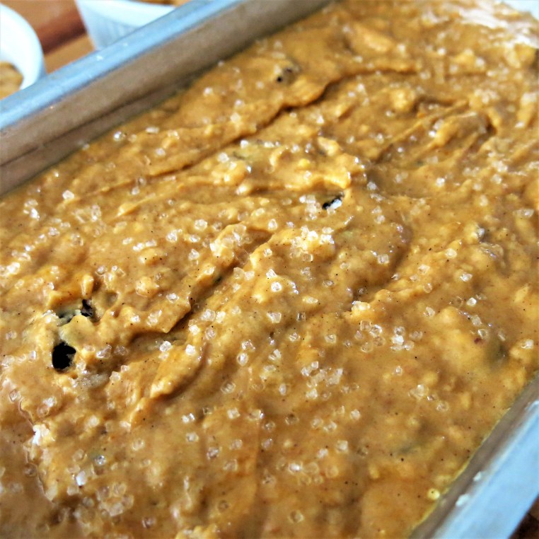 Spiced Pumpkin Bread with Cranberries and Dates