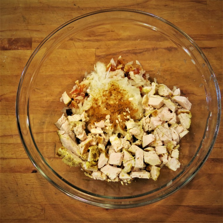 Hint-of-Curry Chicken Salad with Cilantro and Toasted Pecans
