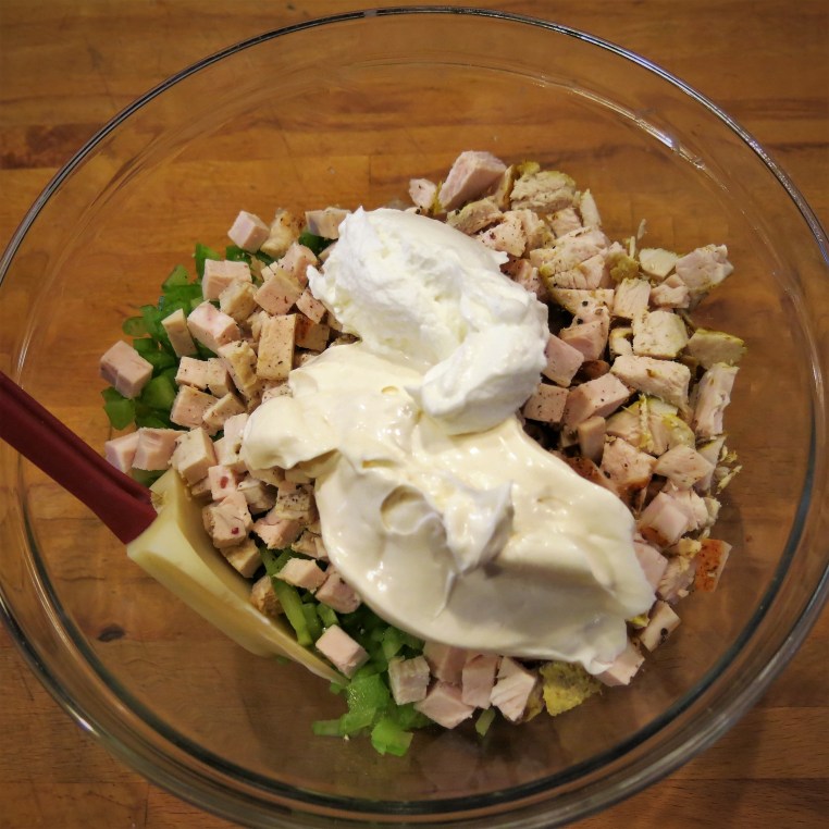 Hint-of-Curry Chicken Salad with Cilantro and Toasted Pecans