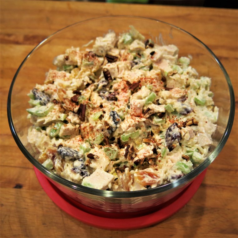 Hint-of-Curry Chicken Salad with Cilantro and Toasted Pecans