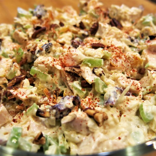 Hint-of-Curry Chicken Salad with Cilantro and Toasted Pecans