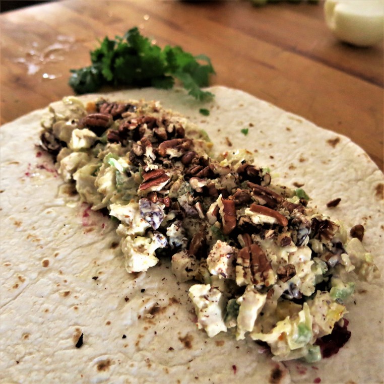 Hint-of-Curry Chicken Salad with Cilantro and Toasted Pecans