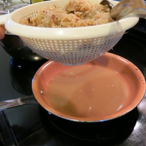 Oma's Sauerkraut with Apple, Onion and Bacon