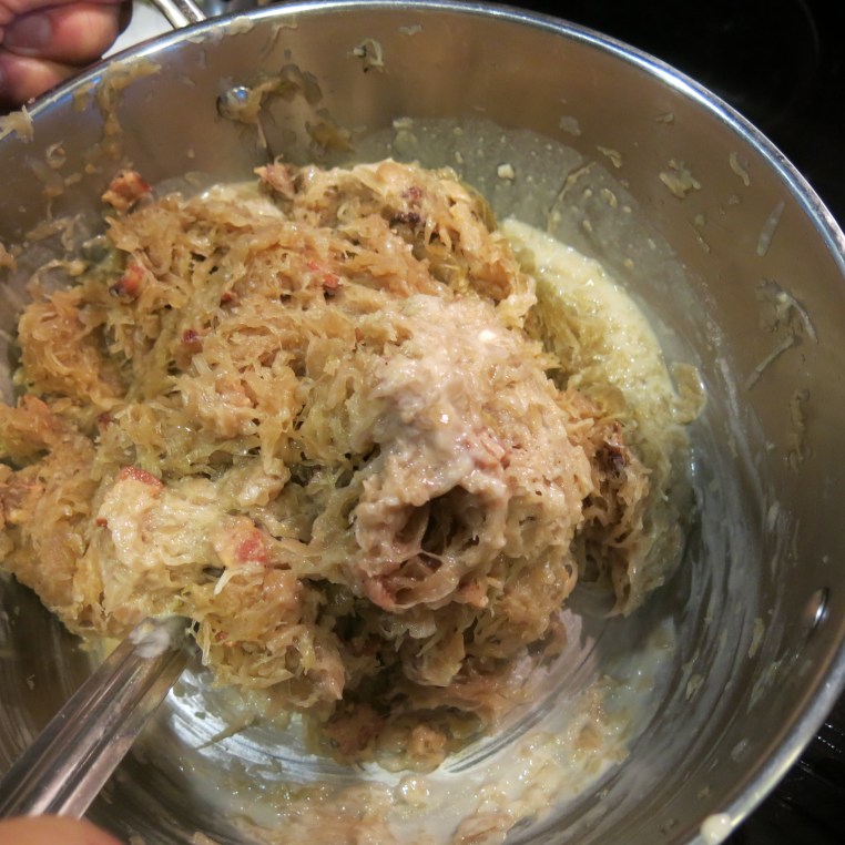 Oma's Sauerkraut with Apple, Onion and Bacon