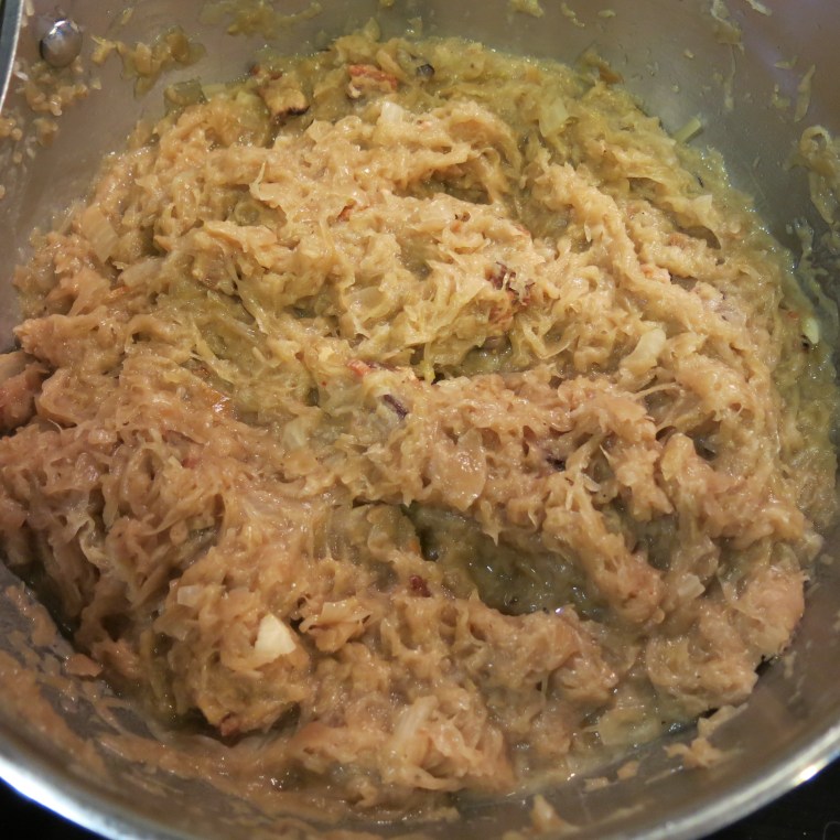 Oma's Sauerkraut with Apple, Onion and Bacon