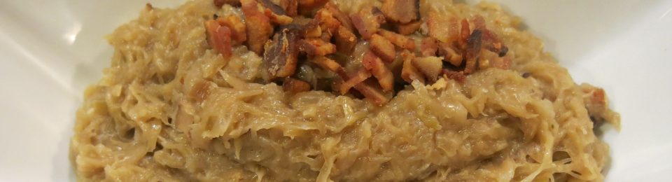 Oma's Sauerkraut with Apple, Onion and Bacon