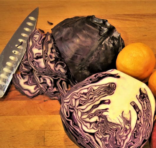 Danish Red Cabbage Salad with Apples & Mandarins