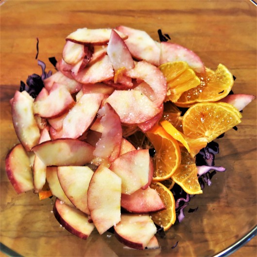 Danish Red Cabbage Salad with Apples & Mandarins