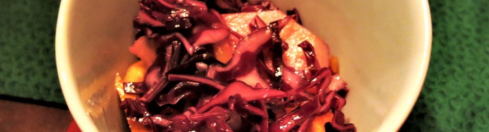 Danish Red Cabbage Salad with Apples & Mandarins