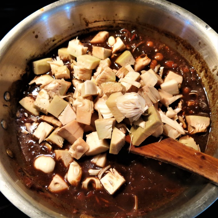 Jackfruit and Garbanzo Chili