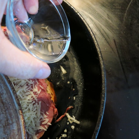 Fried Bologna "Reuben" Sandwich