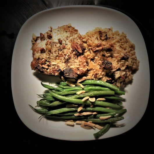 Skillet Pork Chops on a Bed of Onions and Mushrooms