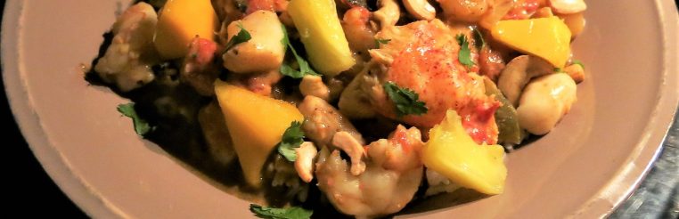 Seafood Coconut Curry with Mango