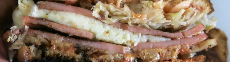 Fried Bologna "Reuben" Sandwich