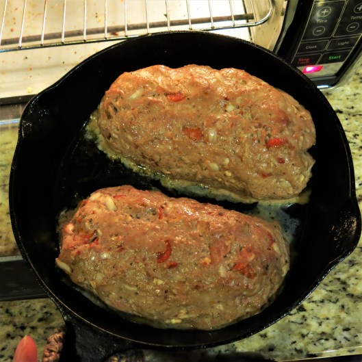 Skillet Pizza-in-a-Meatloaf