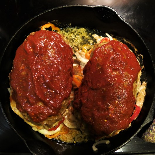 Skillet Pizza-in-a-Meatloaf